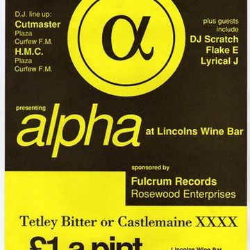 DJ Rocky Jalola & HMC - Lincolns 24th Oct 1994 (part 1)