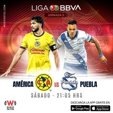 [Radio] América Vs. Puebla [Liga MX] [J5] [W Radio] [96.9 FM] [CDMX] [24-08-2024]