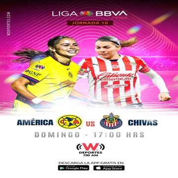 [Radio] América Femenil  Vs. Guadalajara Femenil [Liga MX] [Femenil] [J10] [W Deportes] [730 AM] [CDMX] [15-09-2024]