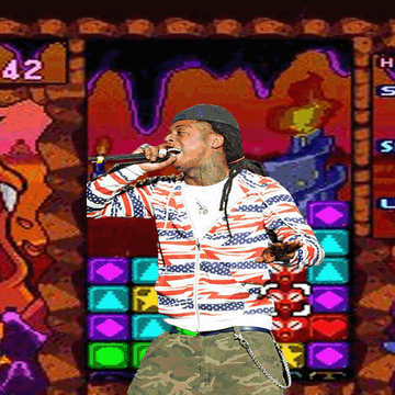 Flame Man - Lil wayne vs Tetris