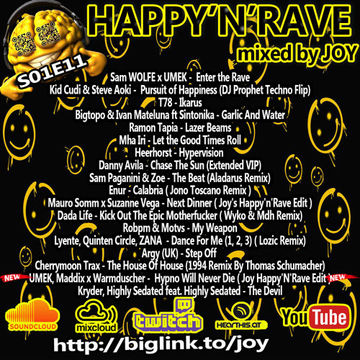 HAPPY'N'RAVE S01E11 26-11-2023 Mixed by JOY #techno #trance #rave