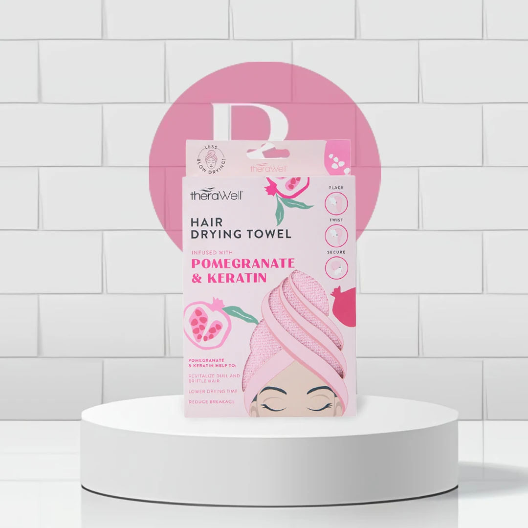 Therawell Twirly Toalla secadora para cabello