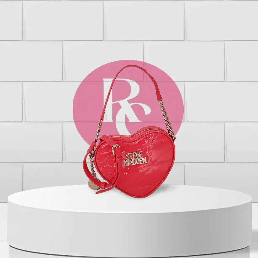 Steve Madden Cartera pequeña de corazón Roja