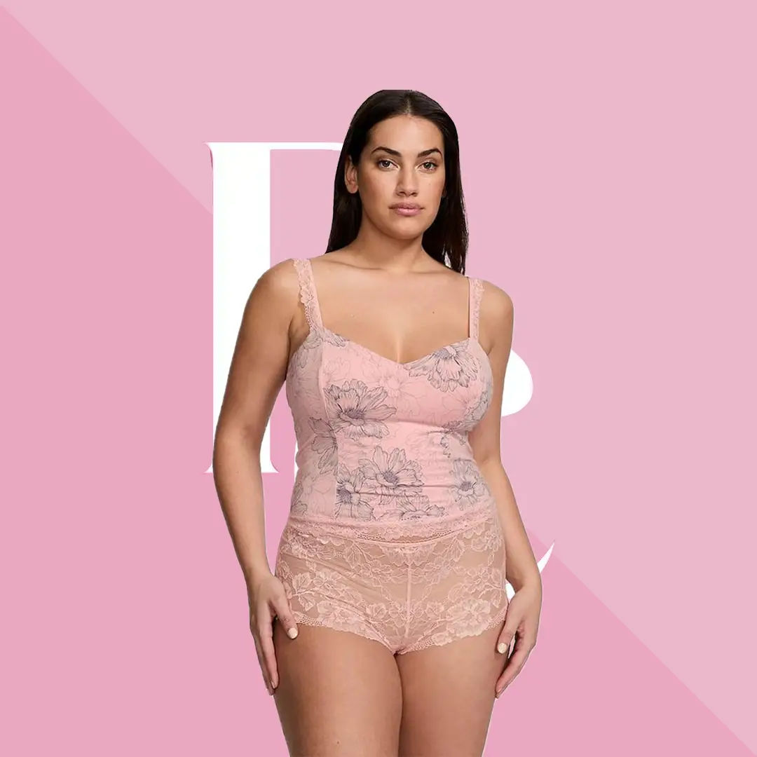 Victoria's Secret Conjunto de camisola corta con encaje