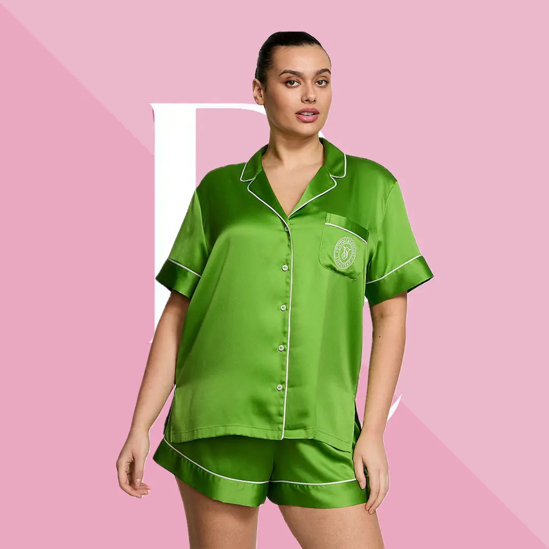 Victoria's Secret Conjunto de pijama corto de satén glaseado