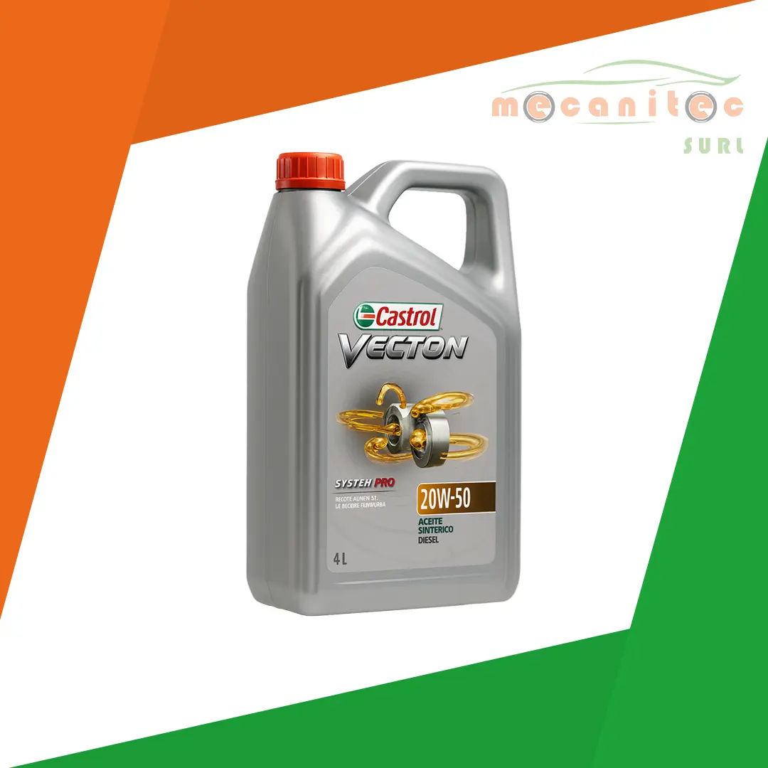 CASTROL, ACEITE SINTETICO VECTON 20W50. APICH-4 (4 Litros)