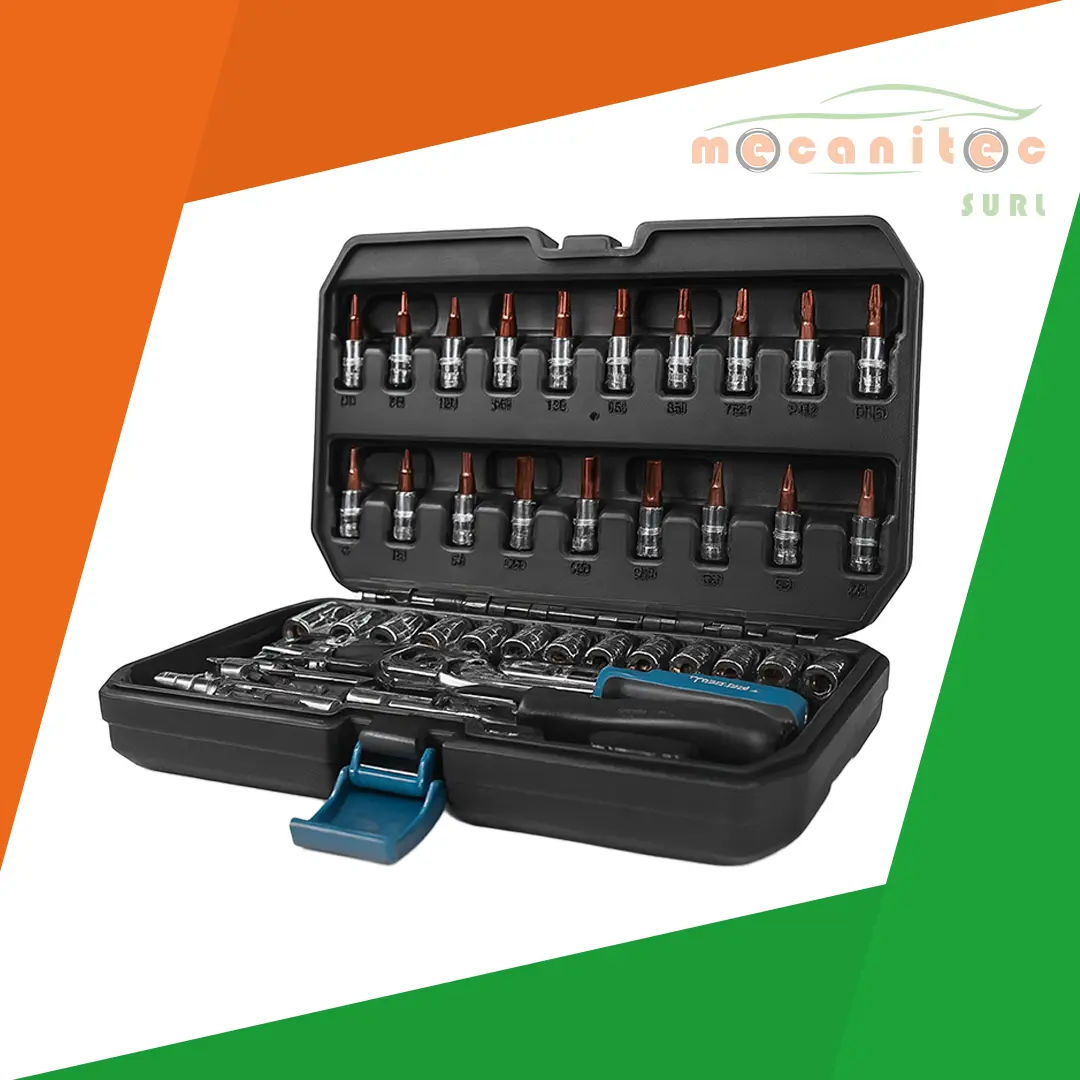 IUNKE, Set de Herramientas Cubos 1/4'' 38 pcs