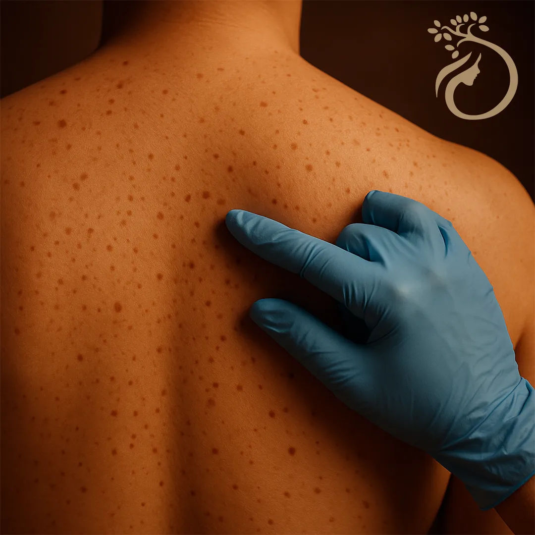 Remoción de léntigos solares – Espalda