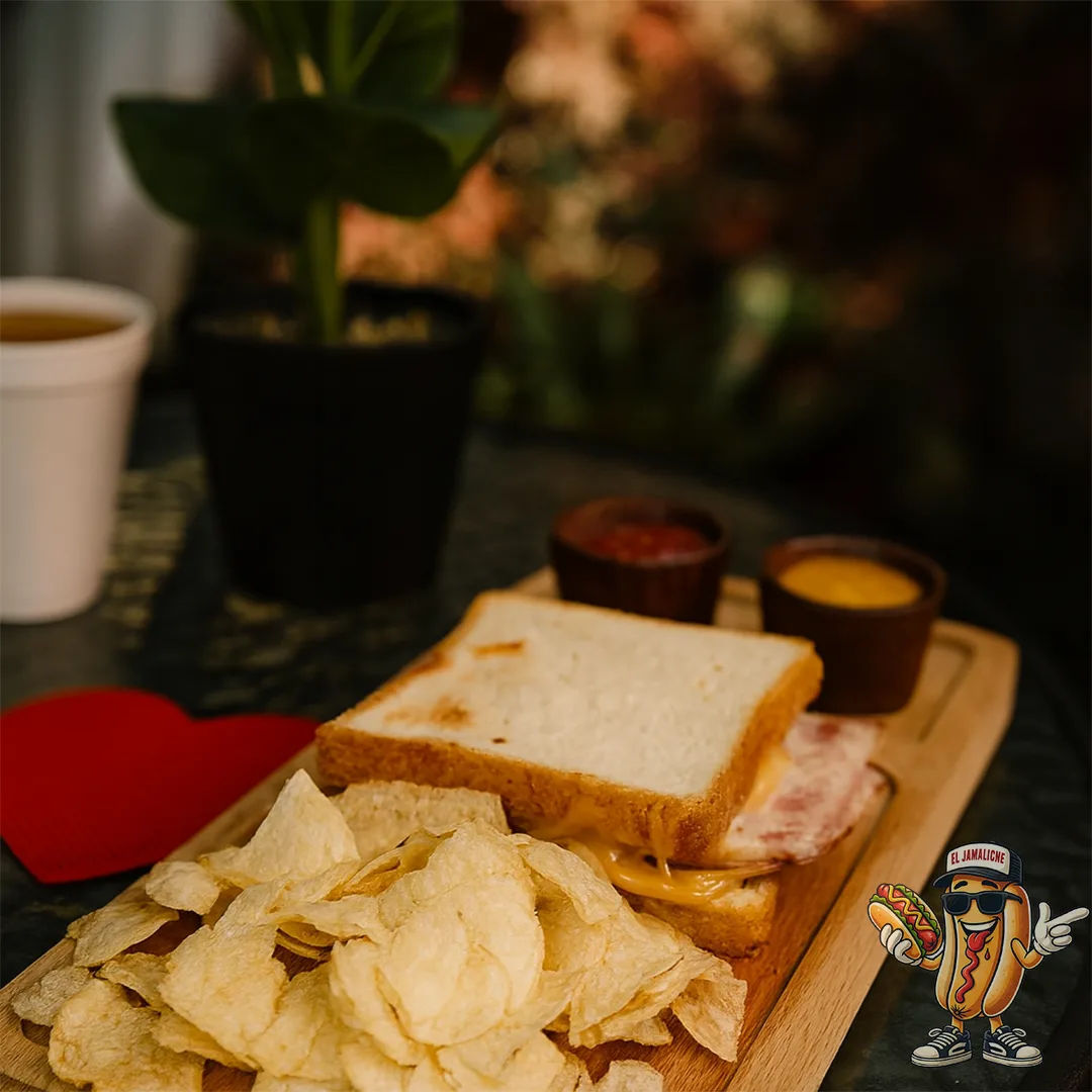 Sandwich de jamón y queso