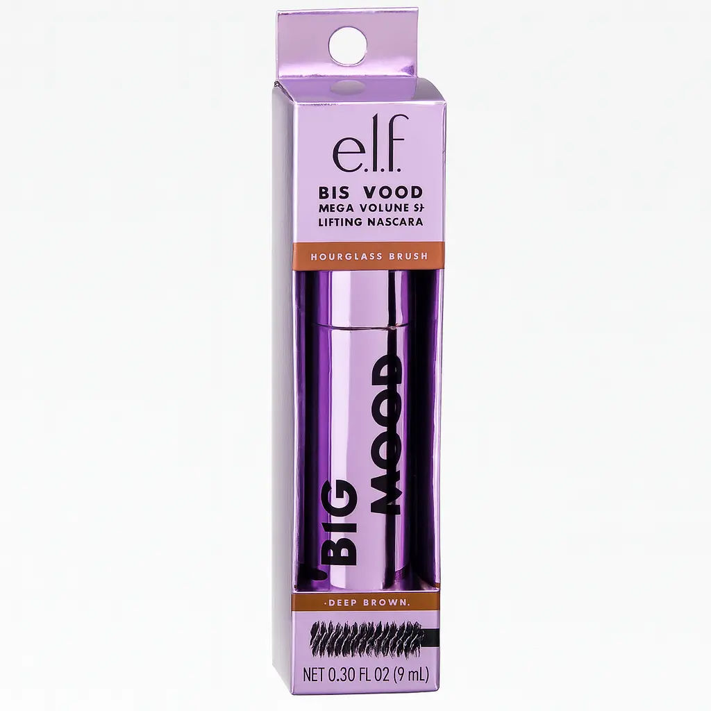 e.l.f. Big Mood Mega Volume + Lifting Mascara – Deep Brown
