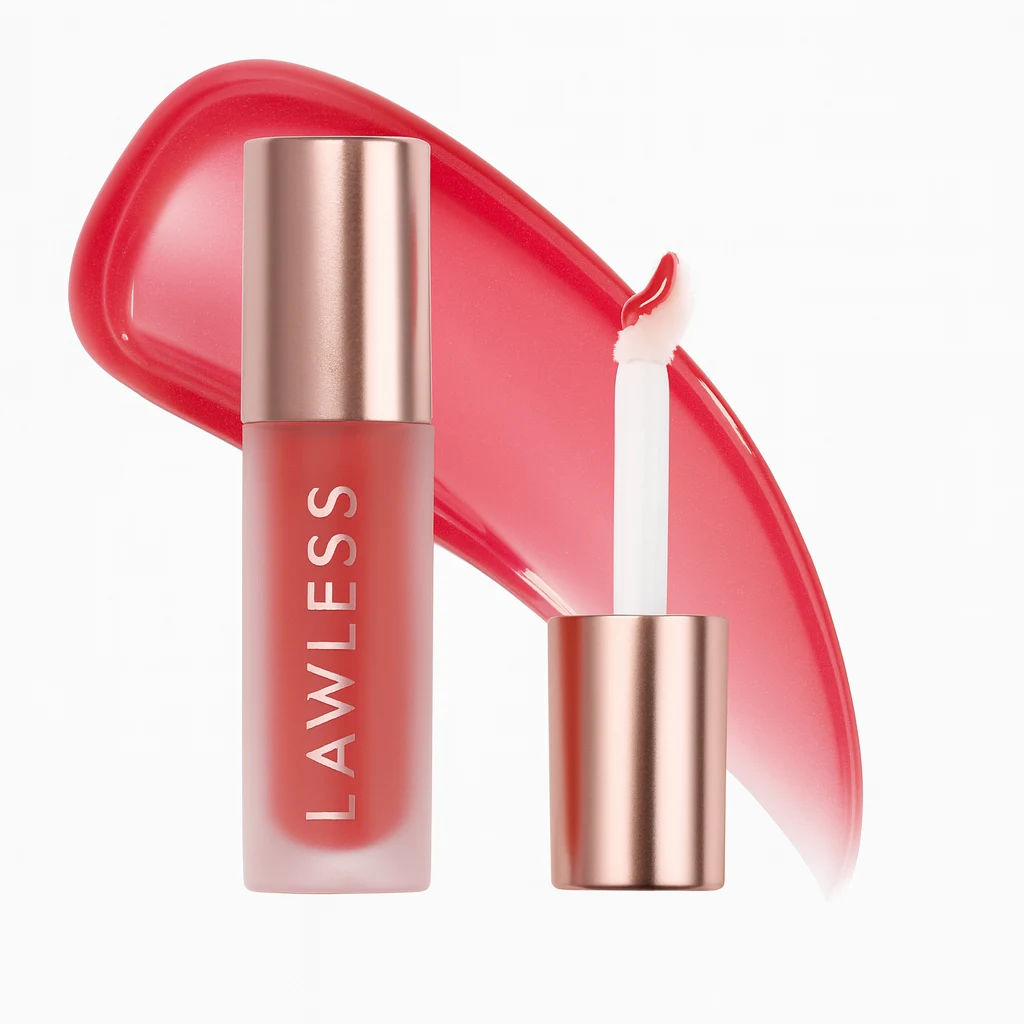 Lawless – Lip Gloss Transparente con Tinte Rosado
