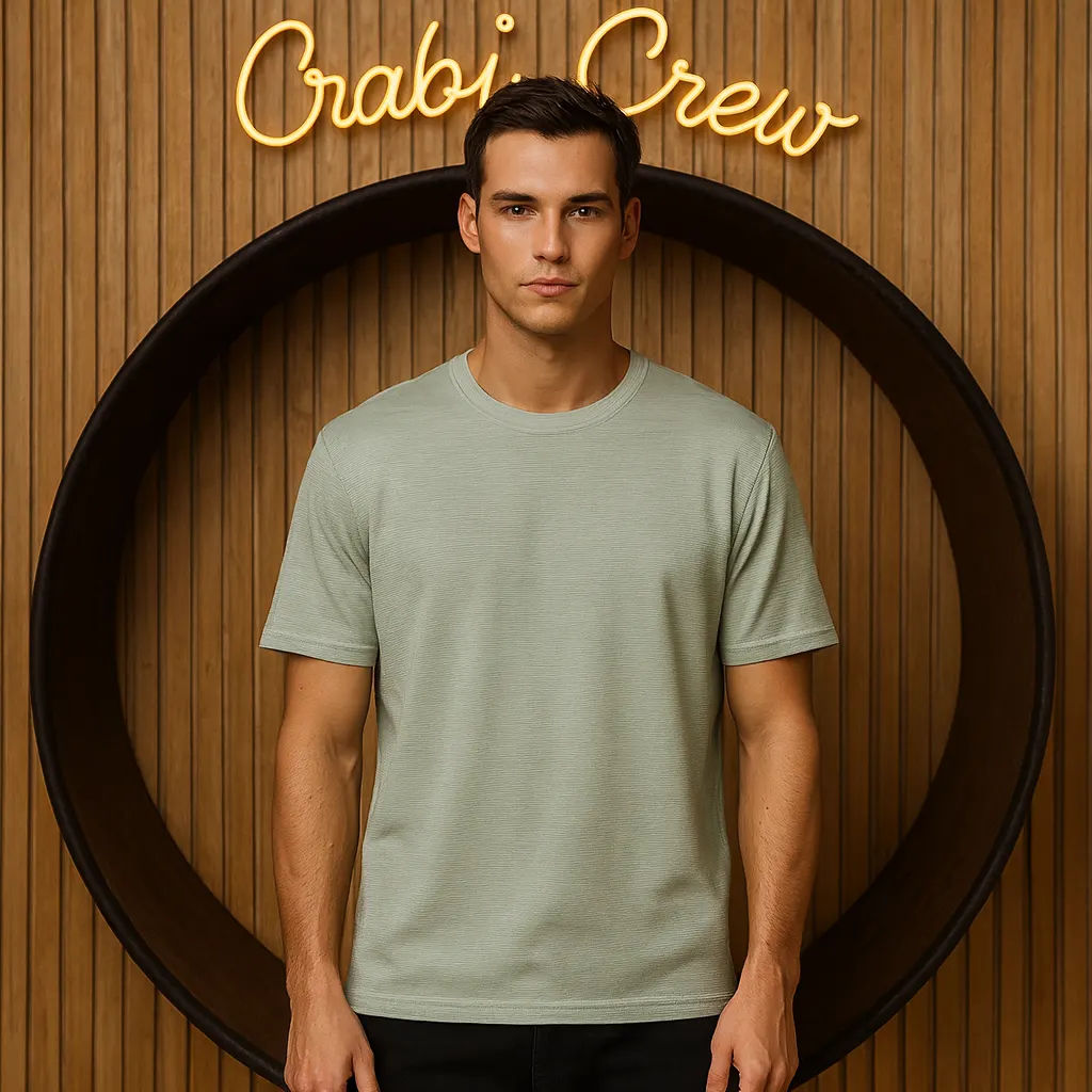 Pullover Verde Agua Texturizado (C100) – Talla M/L/XL