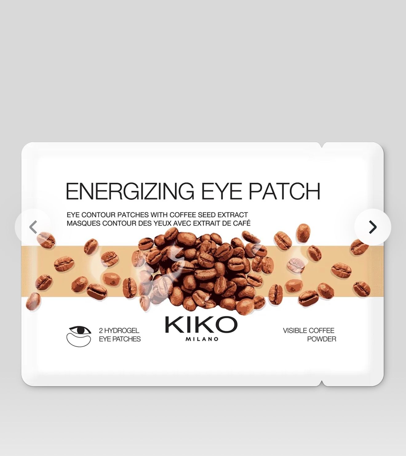 Mascarilla de ojos de café 