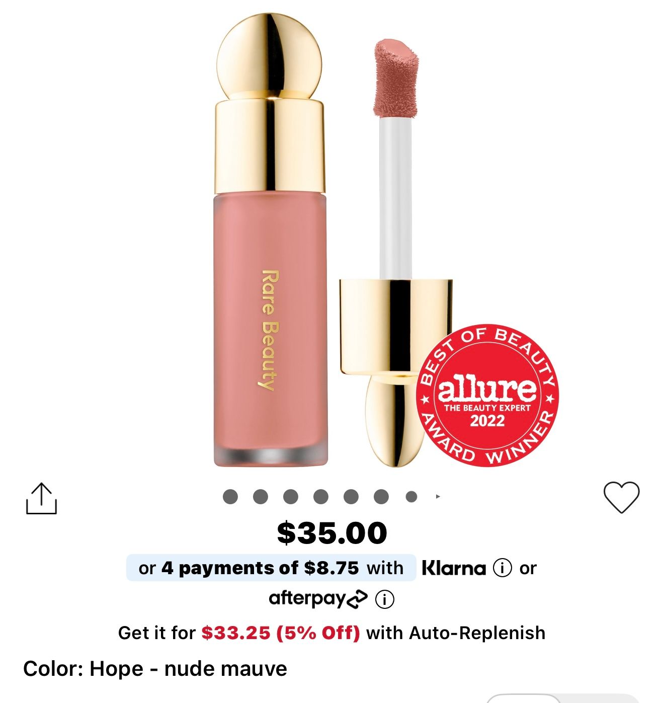 Blush líquido rare beauty