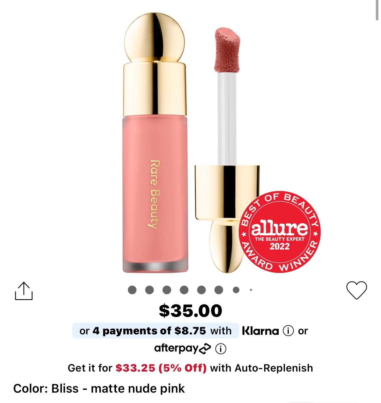 Blush líquido rare beauty