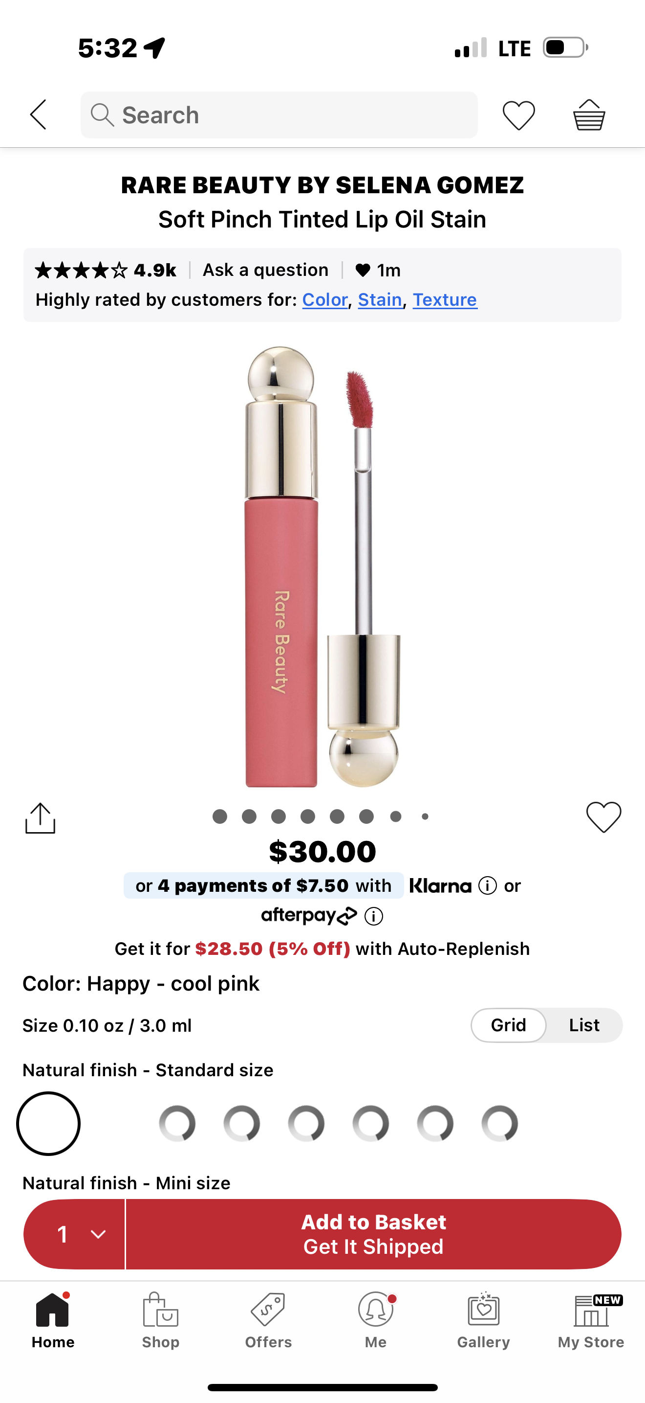 Tinta labios 