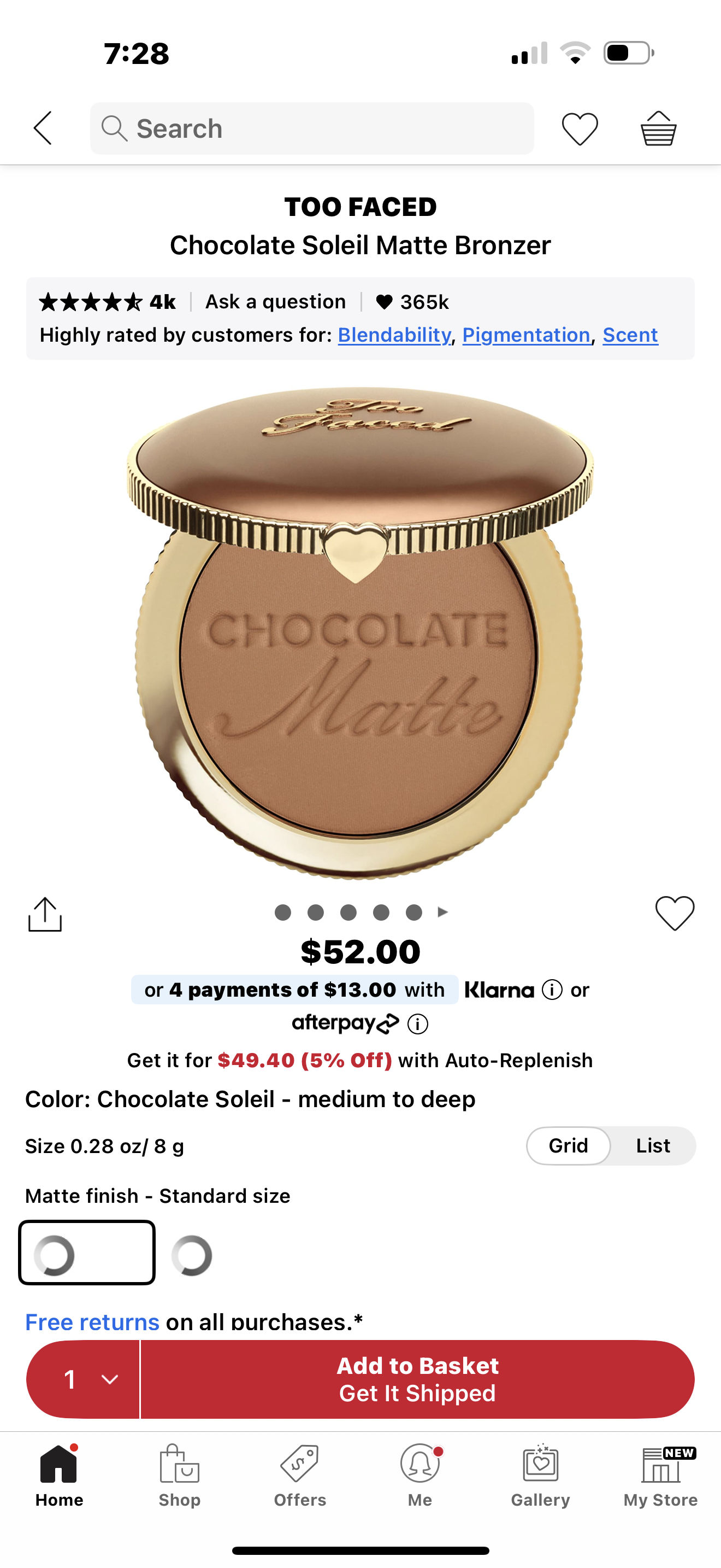 Bronzer Two faced