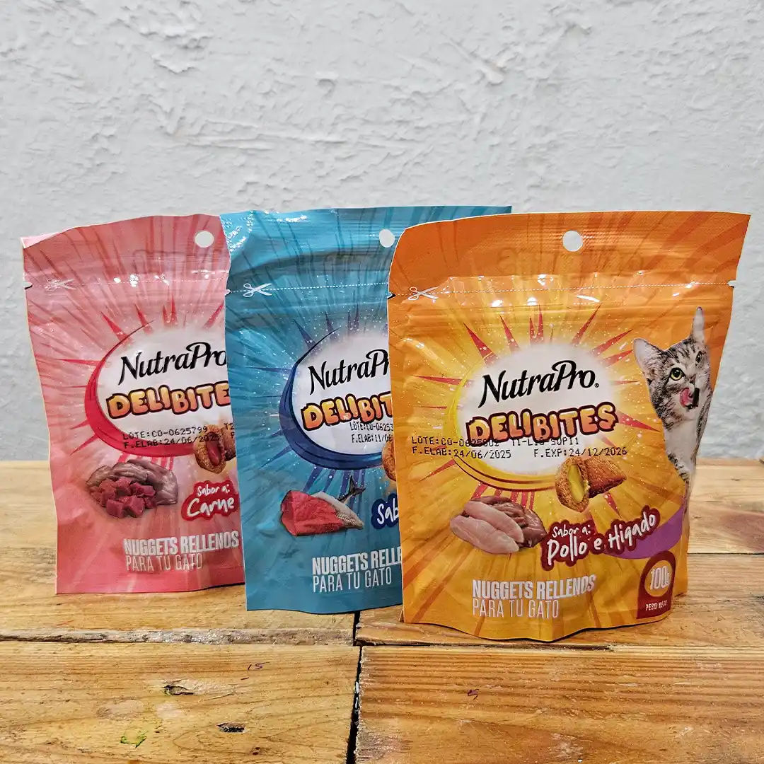 Nuggets Rellenos para Gato NutraPro Delibites