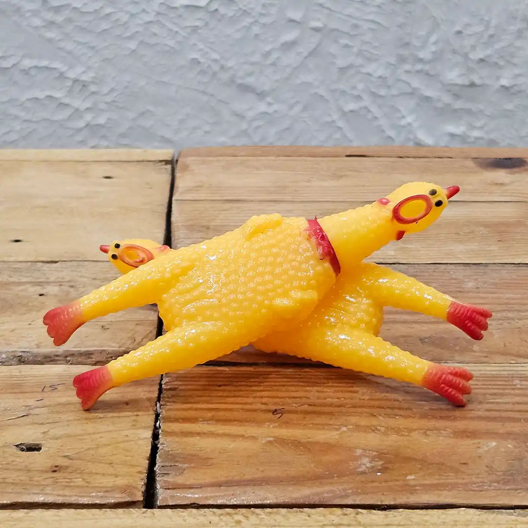 Juguete Pollo de Goma – Pequeño