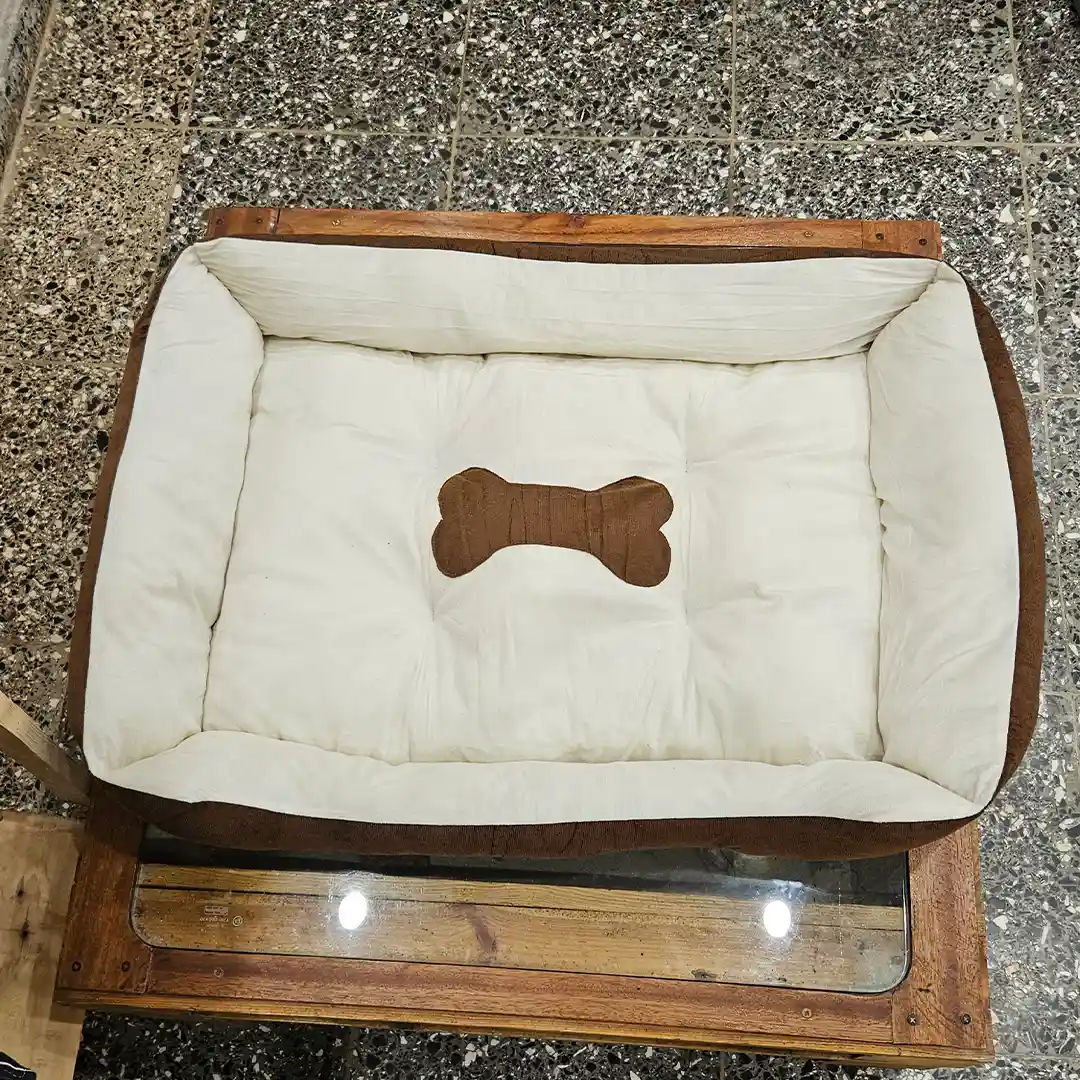 Cama Extra Grande con Diseño de Hueso