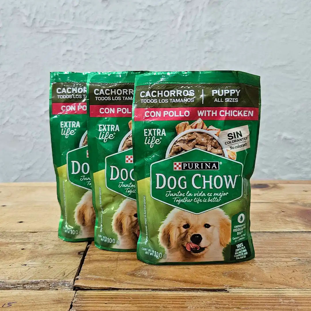 Snack Húmedo Dog Chow para Cachorros – Con Pollo