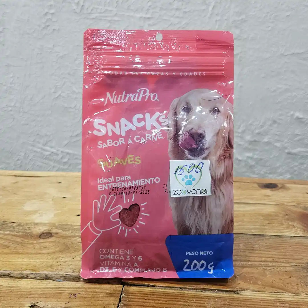 Snacks para Perro Sabor a Carne – 200 g