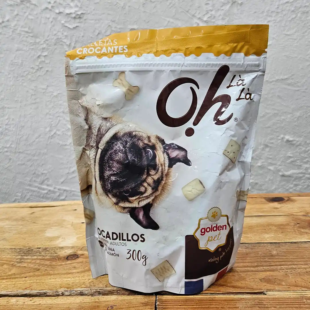 Galletas Crocantes para Perro Adulto Sabor Pollo y Salmón – 300 g