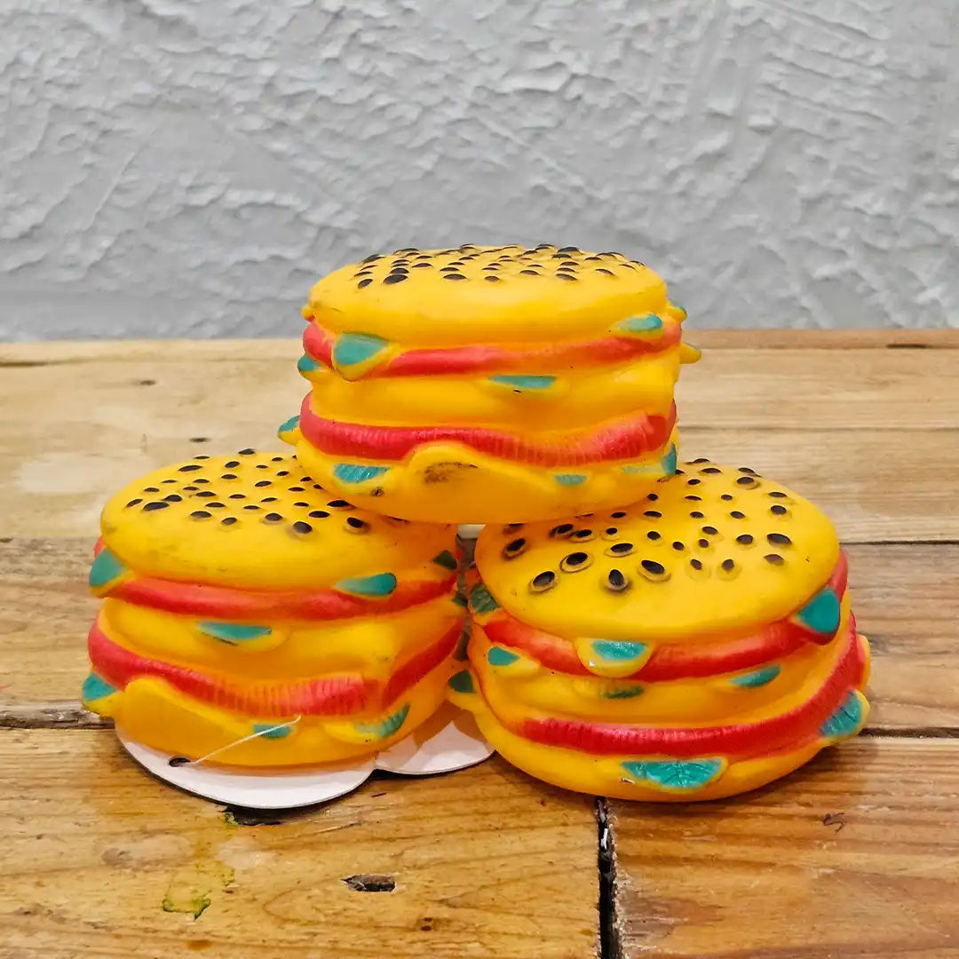 Hamburguesa de Goma – Juguete Divertido para Perros