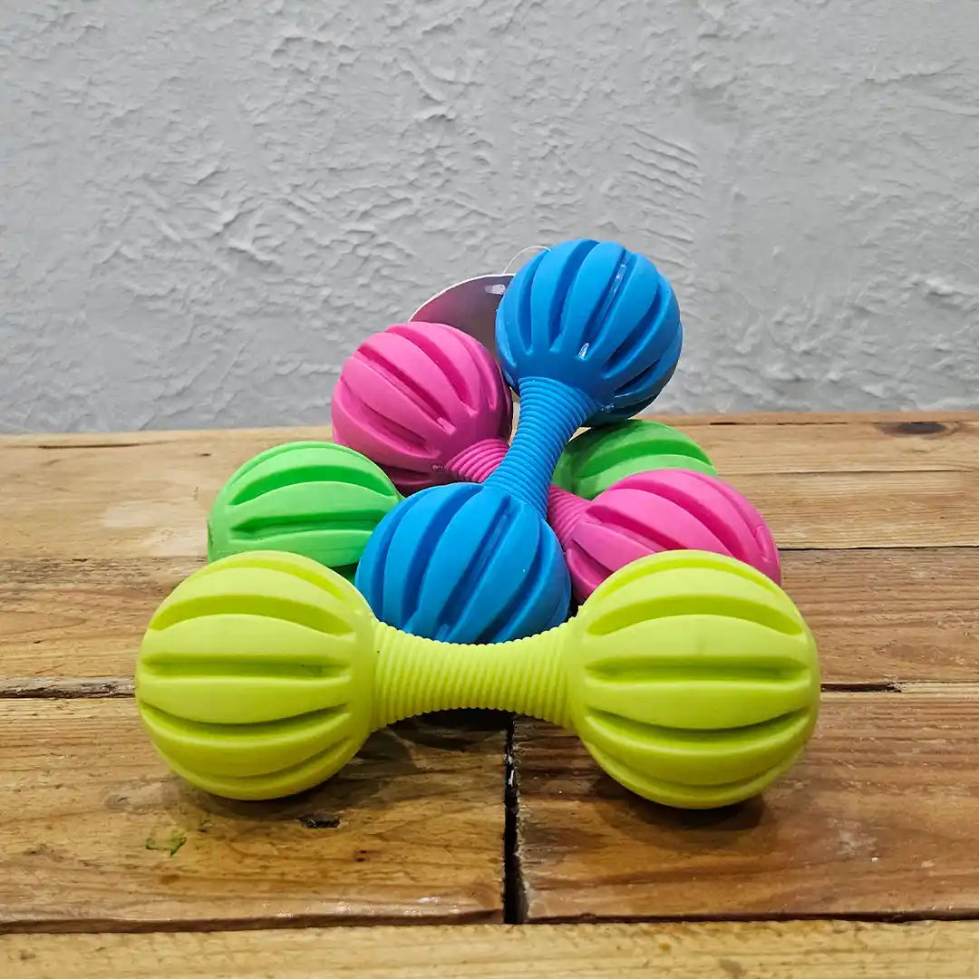 Juguete para Perro en Forma de Mancuernas – Mediana