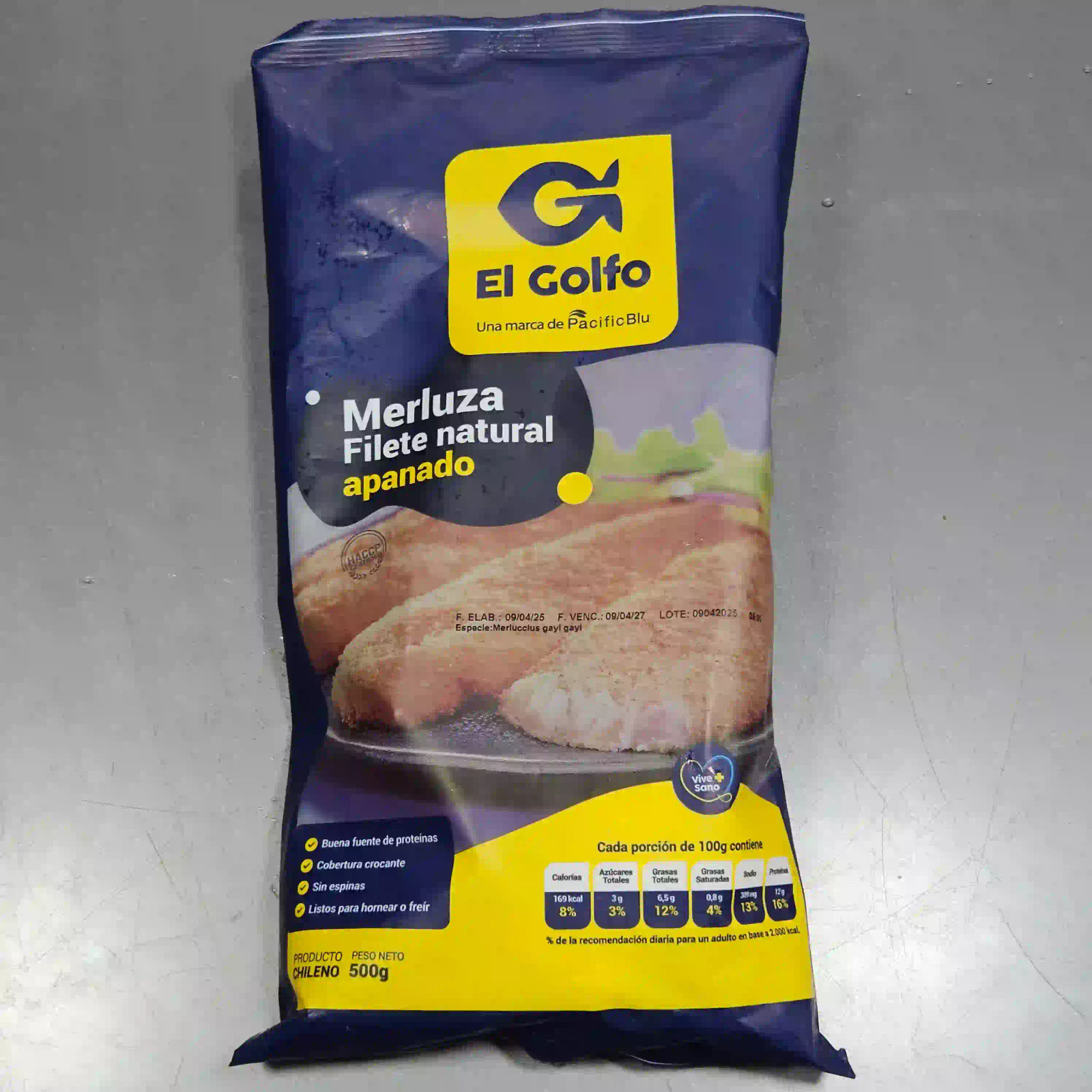 Merluza Filete Apanado El Golfo (500g)