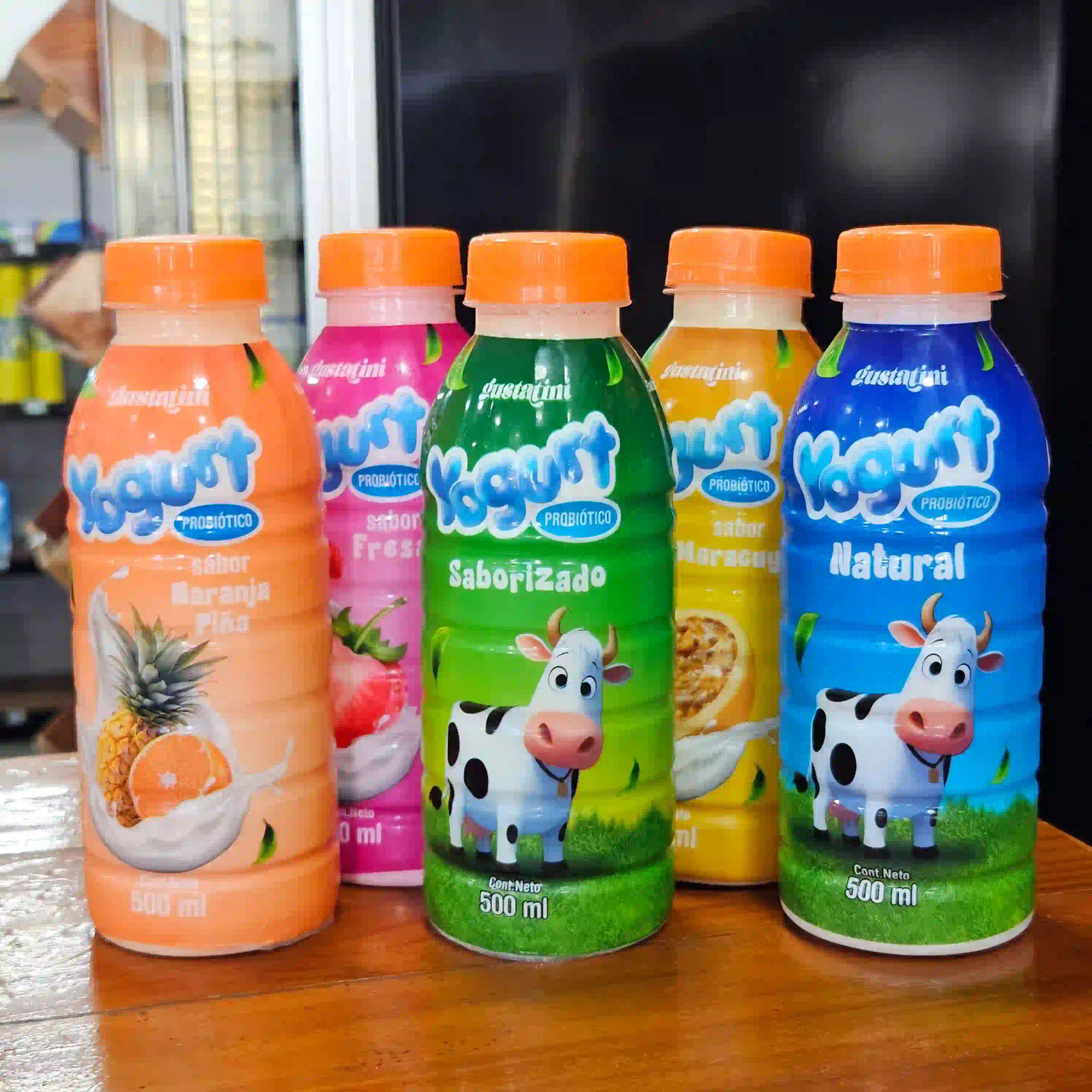  Yogurt Probiótico Surtido Gustadini (500 ml)