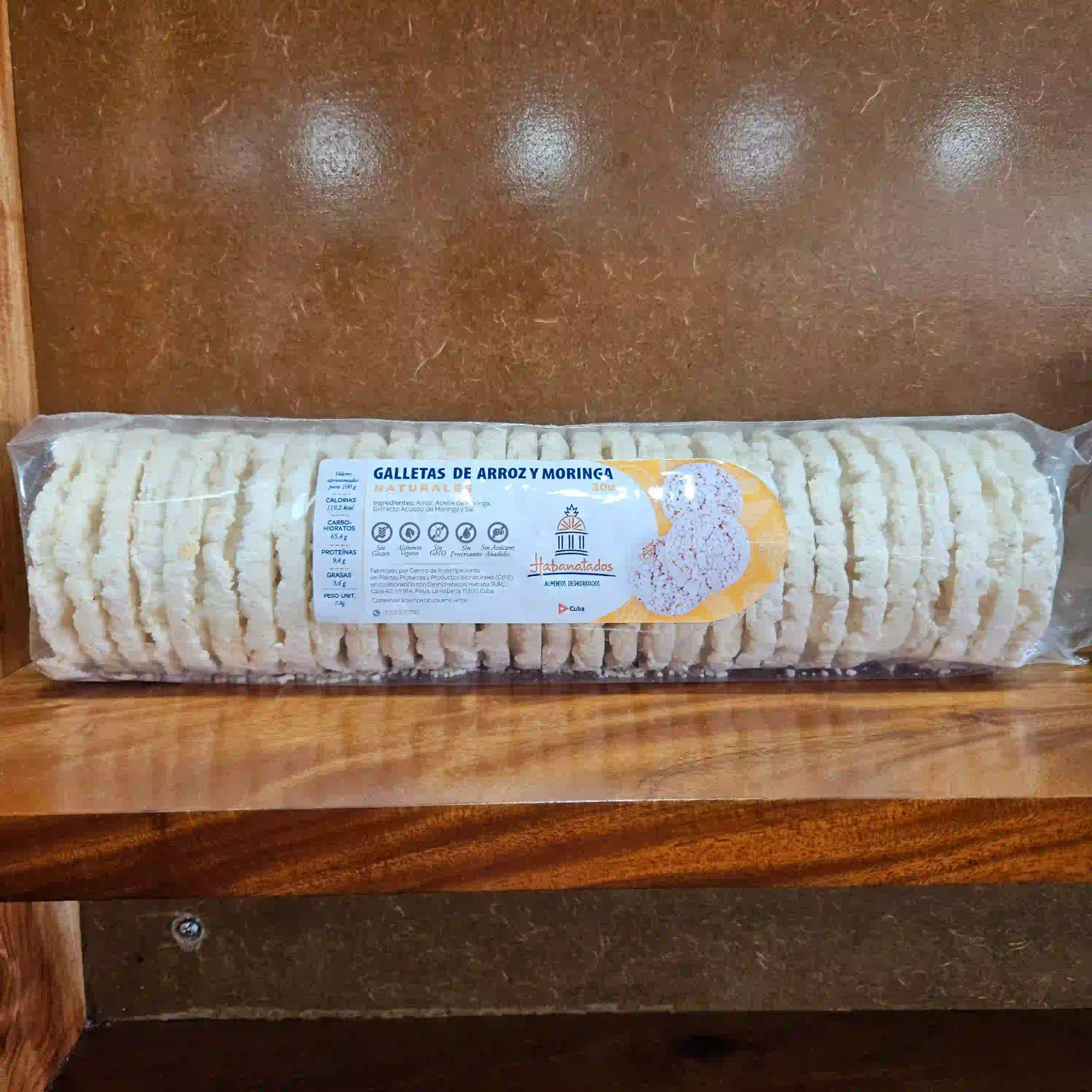 Galletas de Arroz y Moringa