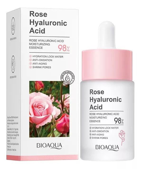 Esencia Hidratante de Ácido Hialurónico de Rosa BIOAQUA (30ml)