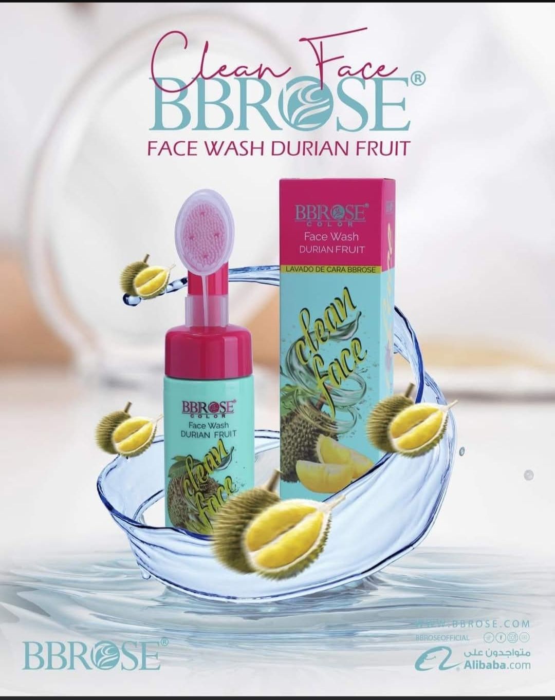Limpiador Facial Clean Face BBROSE con Durian Fruit