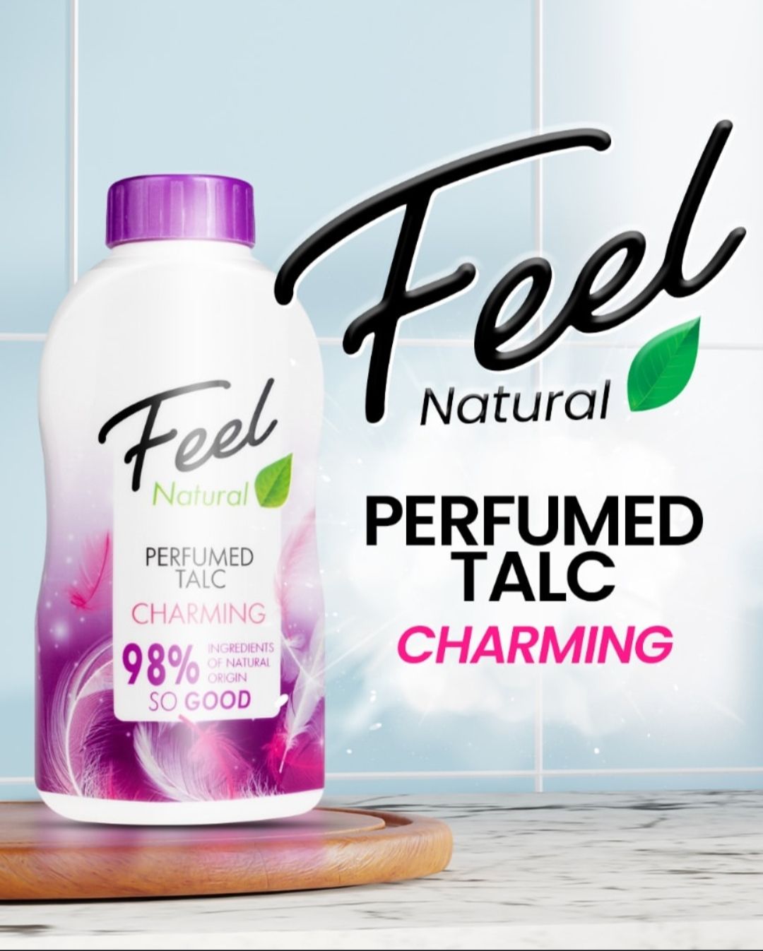 Talco Perfumado Feel Natural Charming