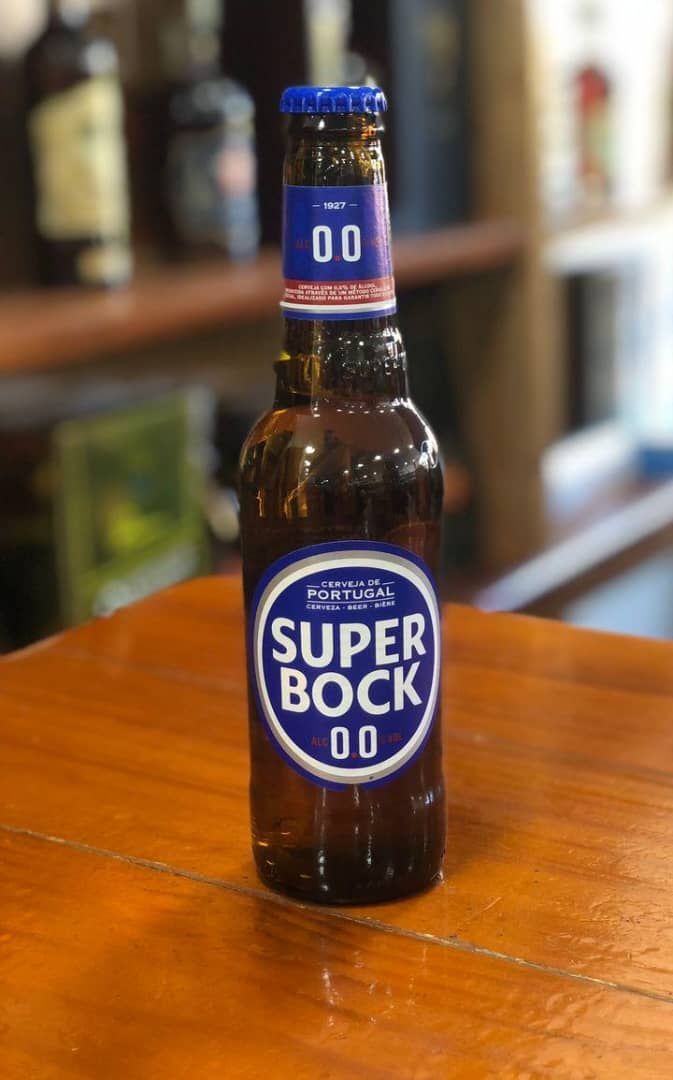 Cerveza Super Bock de botella  sin alcohol