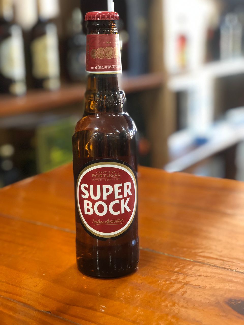 Cerveza Super Bock de botella 