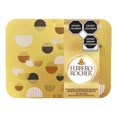 Caja de metal de Ferrero Roche 