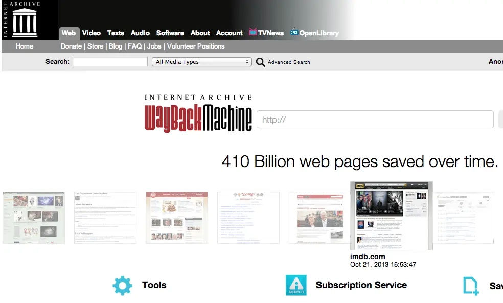 Accessing Archived Pages via Google