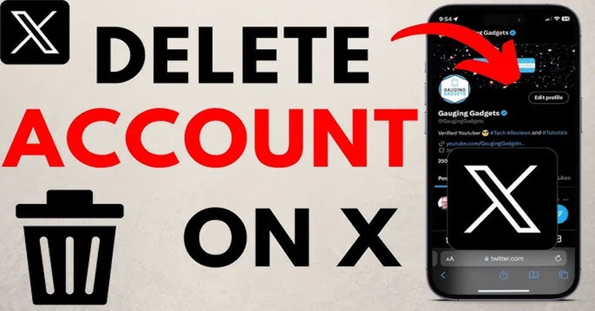 how to delete x twitter account