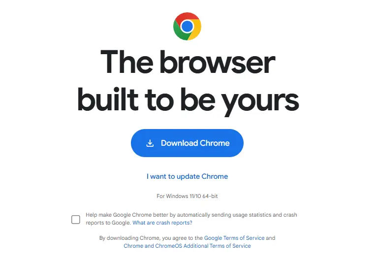 Downloading Chrome