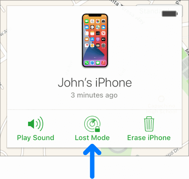Step 2: Enable Lost Mode