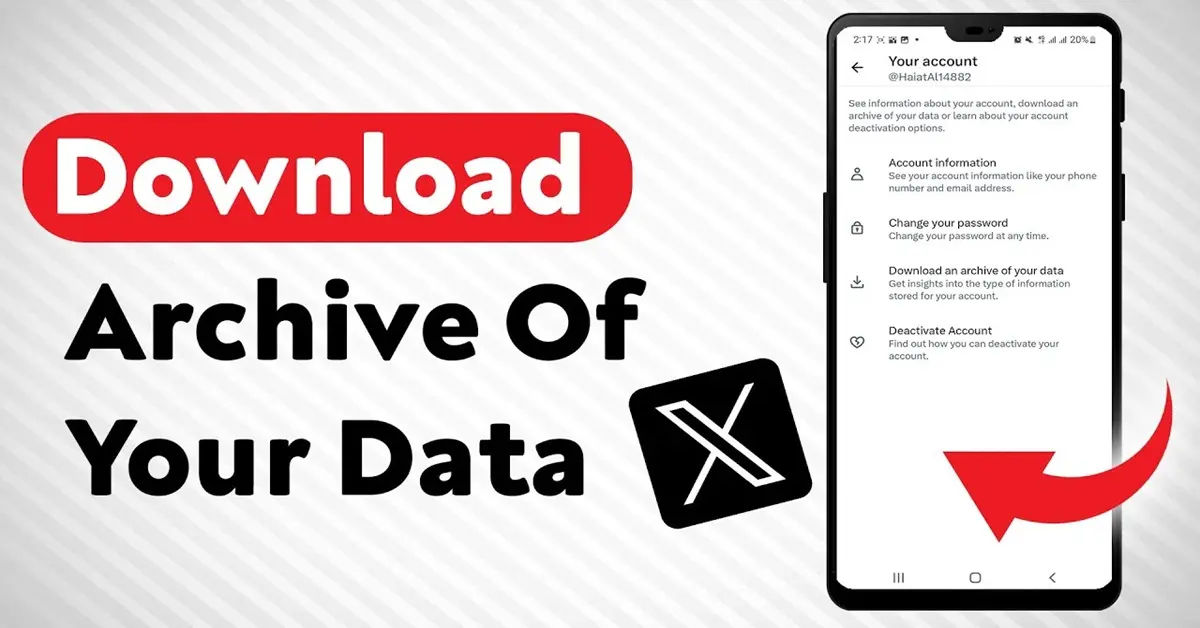 how to download your x formerly twitter archive
