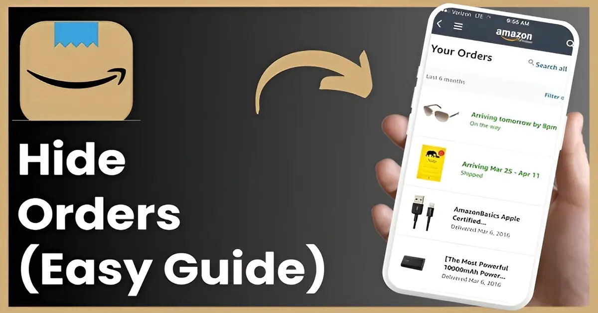 how to hide orders on amazon