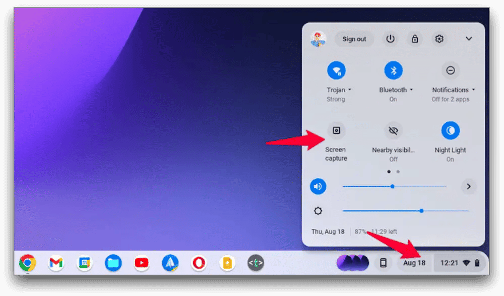 Taking a Screenshot on Chromebook