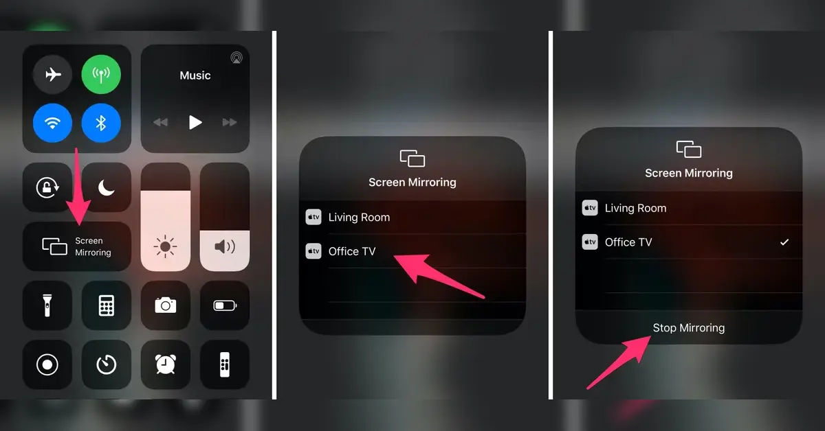 how to mirror iphone and ipad to tv