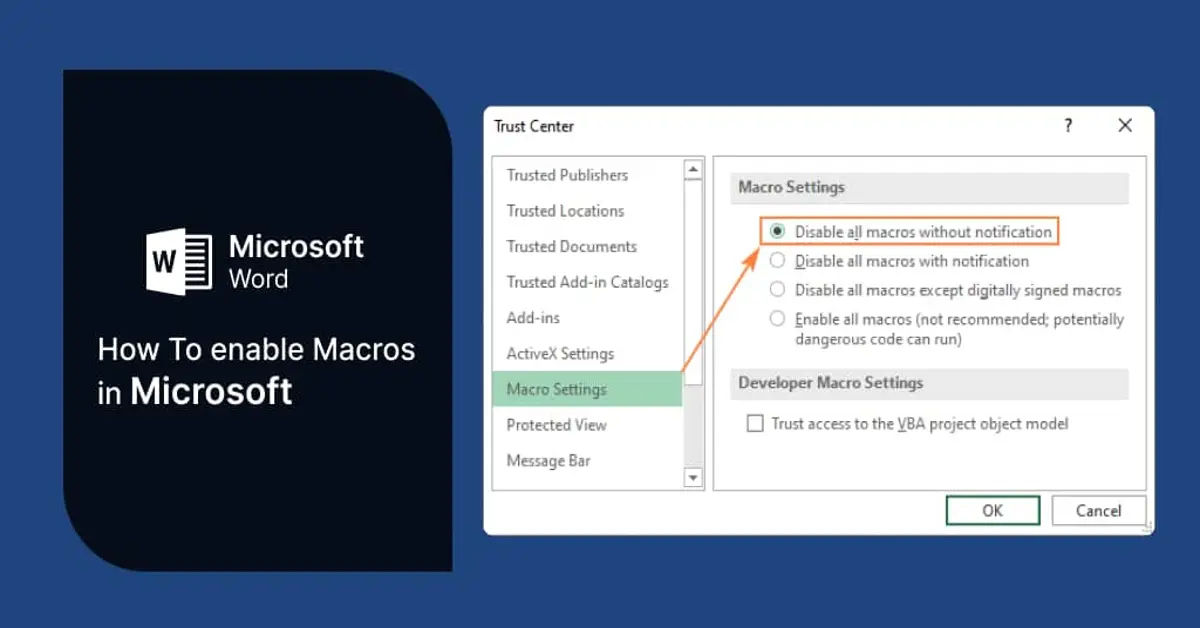how to enable macros in microsoft excel