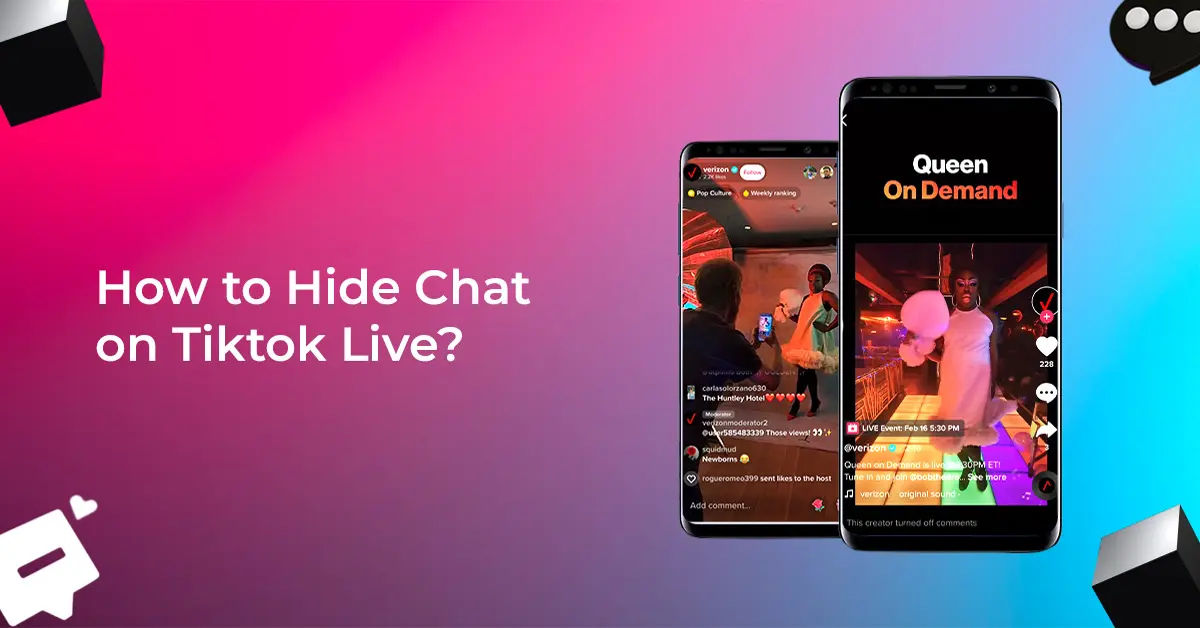 how to hide comments on tiktok live