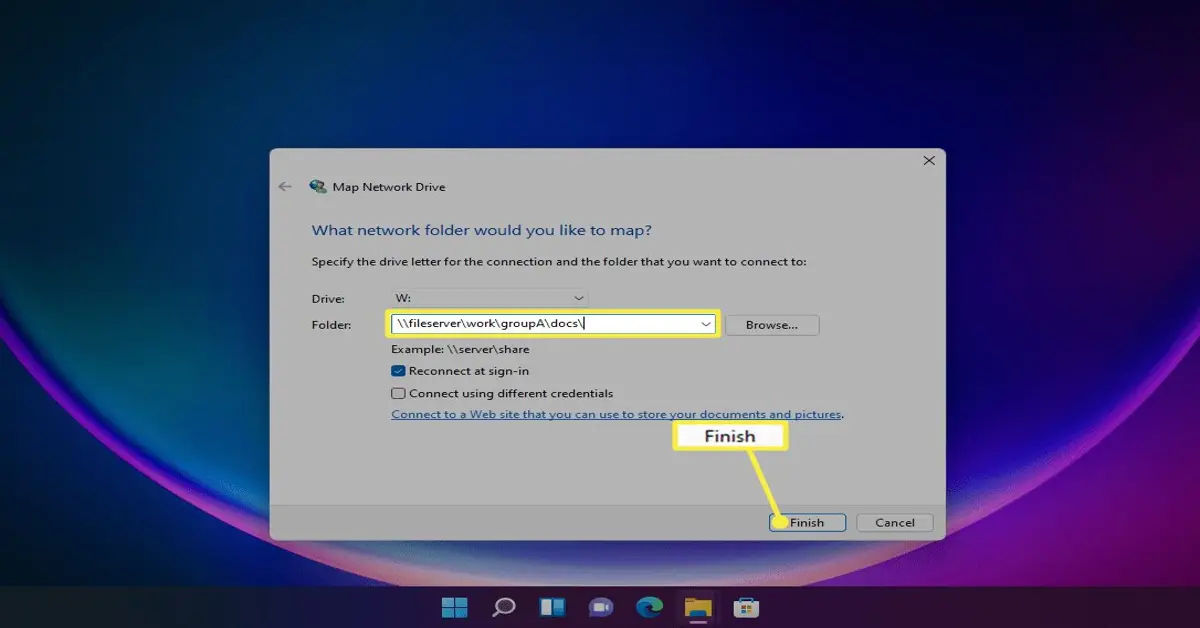 How to map a Network Drive