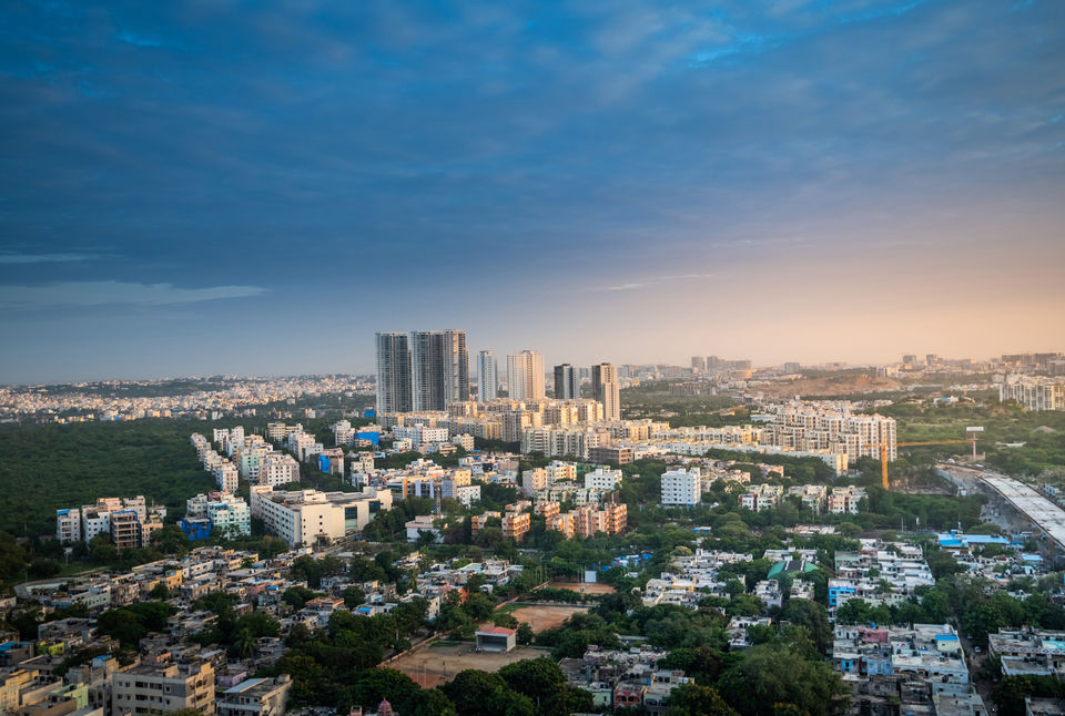 City skyline daytime view